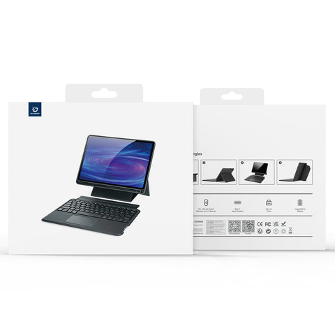 iPad Air 13 2024-2026 Backlit Keyboard Case with Precision Trackpad & 4 Stand Modes – Black