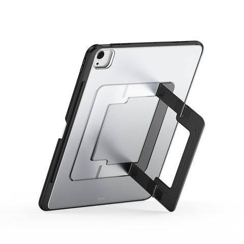 iPad Air 13 2024-2026 Case with Multi-Angle Built-in Stand & Pencil Holder – Black