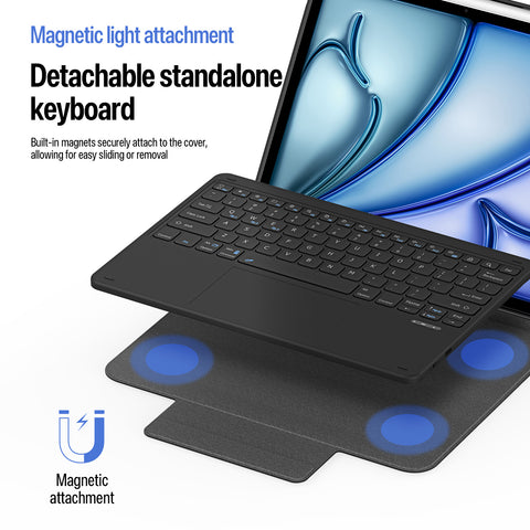 iPad Air 13 (2024/2025/2026) Wireless Keyboard Case with Trackpad