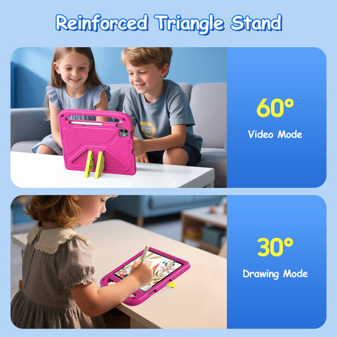 iPad Pro 11 2018-2022 Kids Protective EVA Case with Carry Handle & Dual-Angle Stand