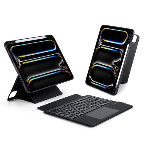 iPad Pro 11 2024-2025 Keyboard Folio with Backlit Bluetooth Keys & Precision Trackpad – Black
