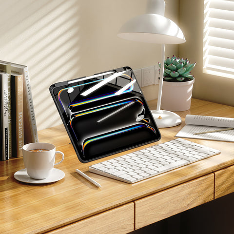 iPad Pro 11 2024/2025 Protective Case with Built-in Adjustable Stand – Black