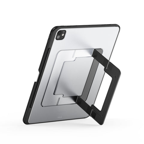 iPad Pro 11 2024/2025 Protective Case with Built-in Adjustable Stand – Black