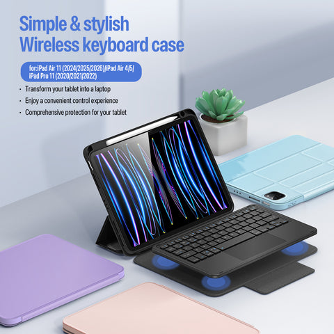 iPad Pro 11 (2020/2021/2022) Detachable Keyboard Case with Trackpad