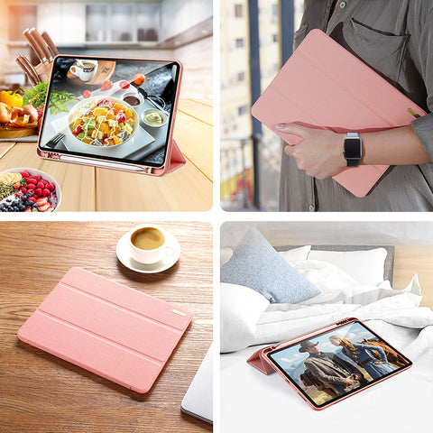 iPad Pro 11 Case – Pink Protective Case with Smart Features and Pencil Storage
