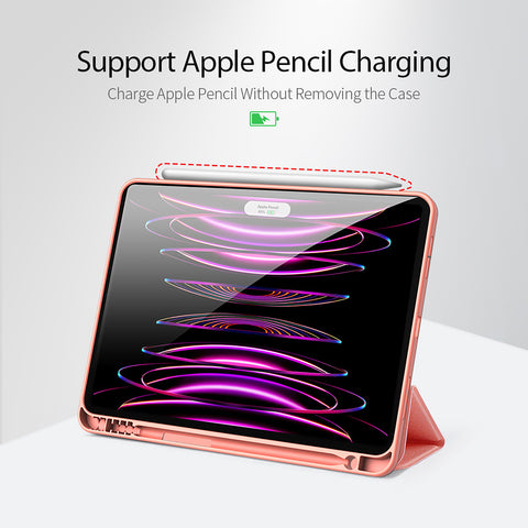 iPad Pro 11 Case – Pink Protective Case with Smart Features and Pencil Storage