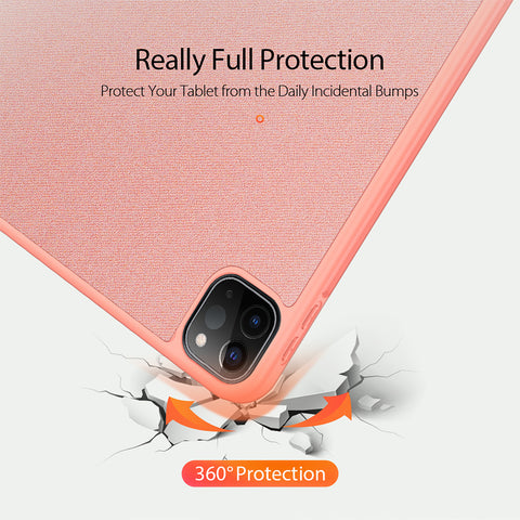 iPad Pro 11 Case – Pink Protective Case with Smart Features and Pencil Storage