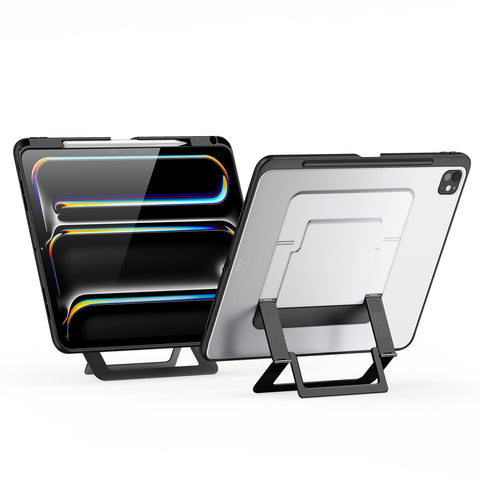 iPad Pro 13 2024/2025 Protective Case with Built-in Adjustable Kickstand – Black