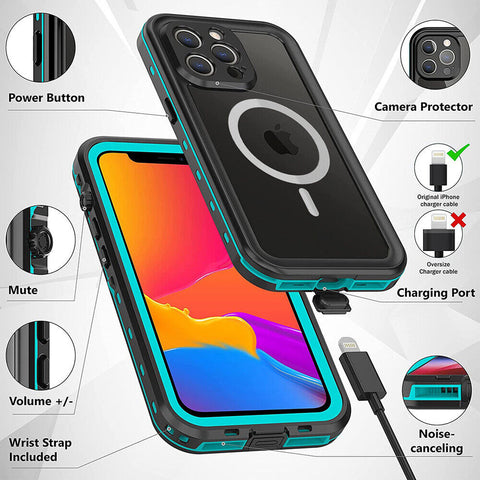 iPhone 13 Waterproof Case – Redpepper IP68 Waterproof Rugged Case