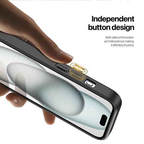 iPhone 15 Case - Magnetic Case with Stand - Black