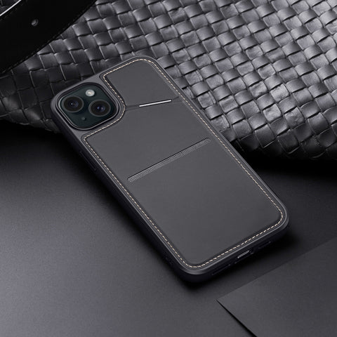 iPhone 15 Case - Magnetic Case with Stand - Black