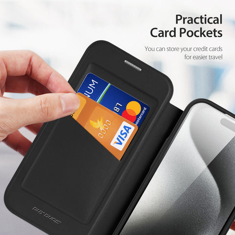 iPhone 15 Pro MagSafe Card Case – Integrated Folio Slot