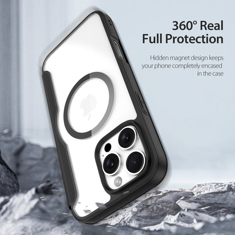 iPhone 16 Pro Max MagSafe Wallet Case – Card Storage Slot – Black