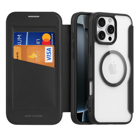 iPhone 16 Pro Max MagSafe Wallet Case – Card Storage Slot – Black