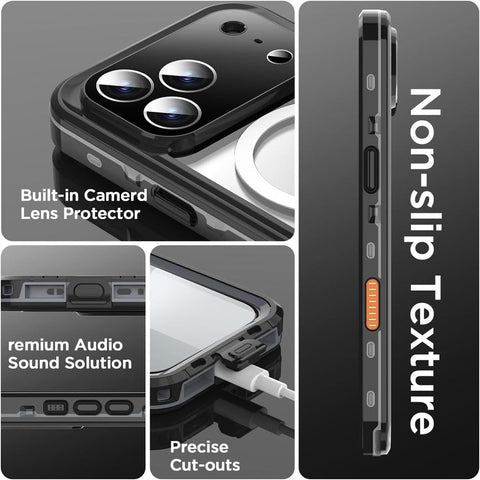 iPhone 17 Pro Max Waterproof Case – Redpepper IP68 Rugged Case