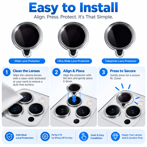 iPhone 18 Pro Max Camera Lens Protector