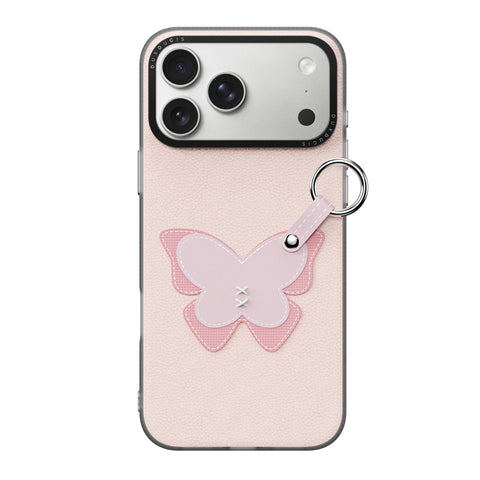 iPhone 17 Pro Max / 18 Pro Max Butterfly Case with Ring Holder & Wrist Strap