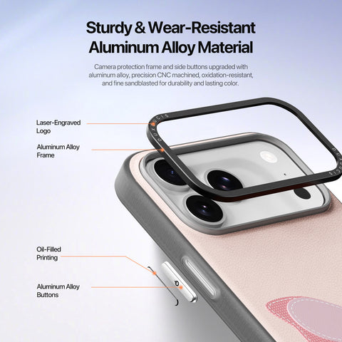 iPhone 17 Pro Max / 18 Pro Max Butterfly Case with Ring Holder & Wrist Strap