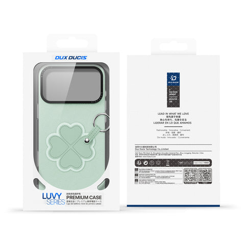 iPhone 17 Pro Max / 18 Pro Max Lucky Clover Case with Ring Holder & Wrist Strap