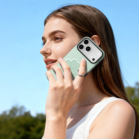 iPhone 18 Pro / 17 Pro Lucky Clover Case with Ring Holder & Wrist Strap