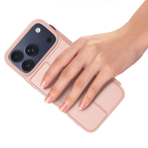 iPhone 18 Pro / 17 Pro PU Leather Wallet Flip Case with Card Holder & Kickstand