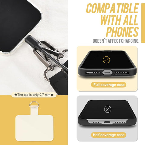 Green Phone Lanyard – Hands-Free Adjustable Strap with Rotating Clip