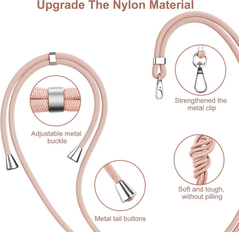 Pink Premium Phone Lanyard – Universal Fit, Adjustable Strap, Gift Packaging
