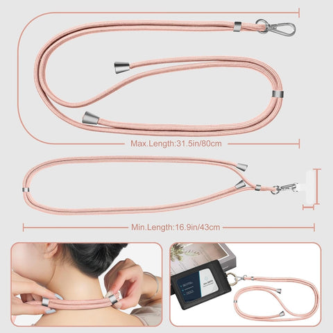 Pink Premium Phone Lanyard – Universal Fit, Adjustable Strap, Gift Packaging