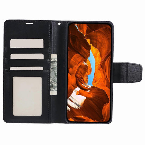 Samsung Galaxy S20 FE Leather Wallet Case with Magnetic Closure