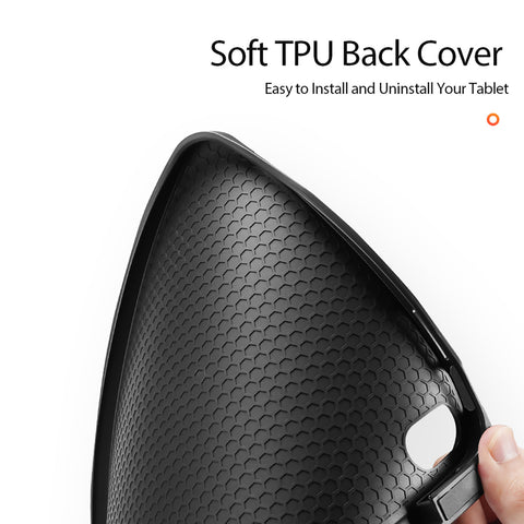 iPad 10th / 11th Gen Case – Black Smart Case with Pencil Holder & Auto Sleep