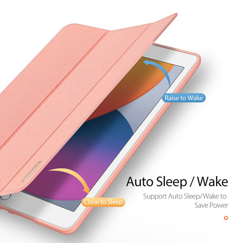 iPad 10.2 Case – Pink Case with Auto Sleep Cover and Pencil Holder