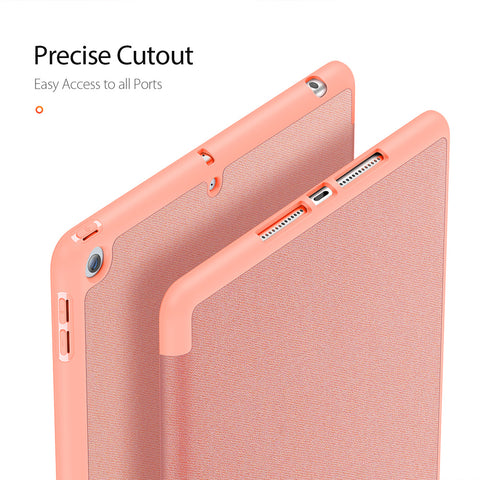 iPad 10.2 Case – Pink Case with Auto Sleep Cover and Pencil Holder