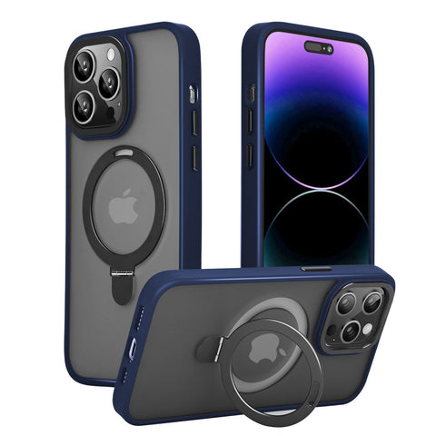 iPhone 14 Pro Max Phone Case with Built-in Magnetic Kickstand, Supports Magsafe Wireless Charging - Easy Gadgets