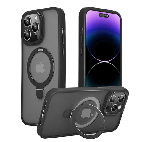 iPhone 14 Pro Max Phone Case with Built-in Magnetic Kickstand, Supports Magsafe Wireless Charging - Easy Gadgets