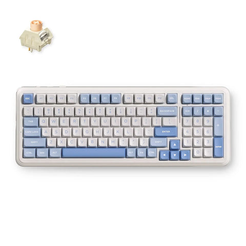 MCHOSE K99 V3 RGB Hot-Swappable Wireless Gaming Keyboard, Icy Creamsicle Switch, 99 keys