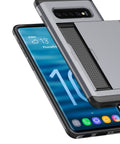 Built-in card slot case for Galaxy S10 Plus.