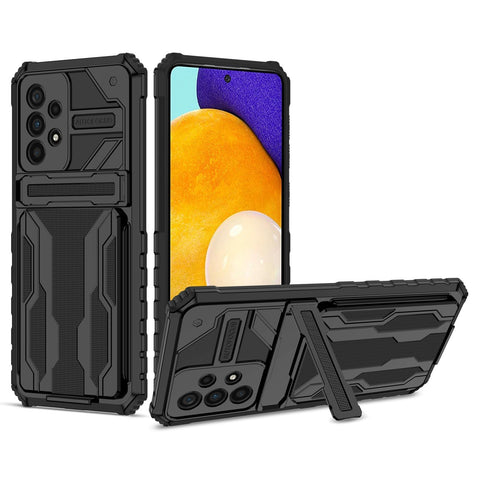 Samsung Galaxy A53 Case Rugged Style with Hidden Card Slot and Kickstand - Easy Gadgets