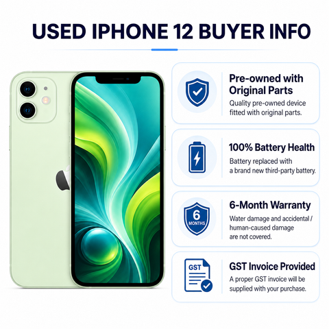 Apple iPhone 12 128GB - Green (Used, Excellent Conditions)