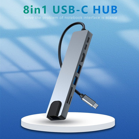 8-in-1 Type C to HDMI USB Hub Adapter - Easy Gadgets