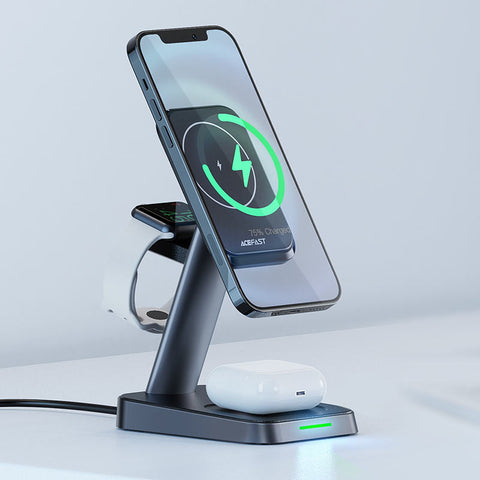 ACEFAST 3-in-1 Wireless Charging Stand for iPhone, AirPods and Apple Watch E3 - Easy Gadgets