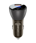 ACEFAST Fast Car Charger 63W (USB-A+USB-C) with Voltage Display - B6 - Easy Gadgets