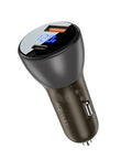 ACEFAST Fast Car Charger 63W (USB-A+USB-C) with Voltage Display - B6 - Easy Gadgets