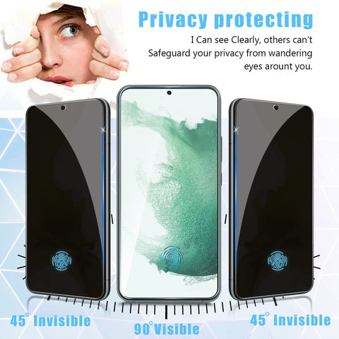 Anti spy, Privacy screen protector for Samsung Galaxy S22 series, S21 series - Easy Gadgets