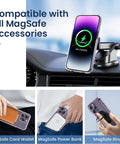 iPhone 12 MagSafe case offering drop protection and anti-yellowing technology.