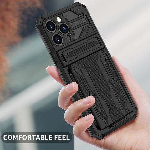 iPhone 12 Pro Max Protective Case with Card Slot & Kickstand Easy Gadgets iPhone 12 Pro Max Protective Case with Card Slot & Kickstand Easy Gadgets