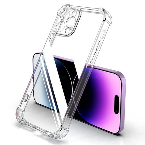 Apple iPhone 13 Clear Case with Shockproof TPU Bumpers, Anti-Scratch, Transparent HD Clear - Easy Gadgets