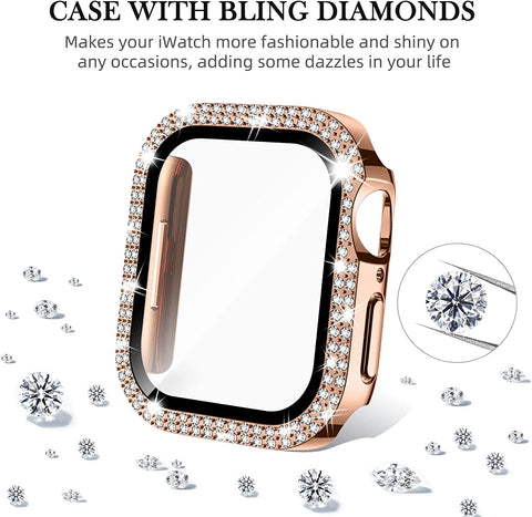 Apple Watch Case with Glitter Diamonds Decoration - Easy Gadgets