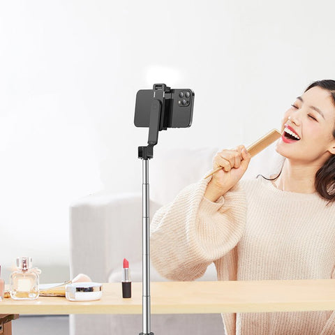 BOROFONE BY8 Selfie Sticker Livestreaming Phone Holder with Remote, Tripod and Fill Light - Easy Gadgets