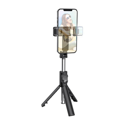 BOROFONE BY8 Selfie Sticker Livestreaming Phone Holder with Remote, Tripod and Fill Light - Easy Gadgets