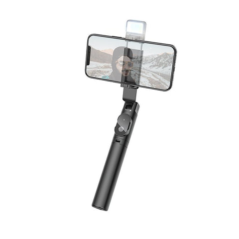 BOROFONE BY8 Selfie Sticker Livestreaming Phone Holder with Remote, Tripod and Fill Light - Easy Gadgets